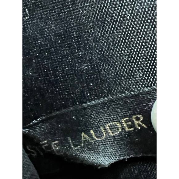 estee Lauder small Black velvet crossbody bag shoulder bag party cocktail - Picture 7 of 8